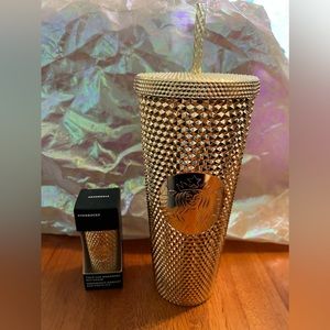 Starbucks Venti Gold Cup & Keychain